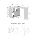Стол компьютерный NN Мебель СТК 5 Белый